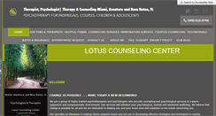 Desktop Screenshot of lotuscounseling.com