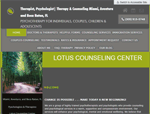 Tablet Screenshot of lotuscounseling.com